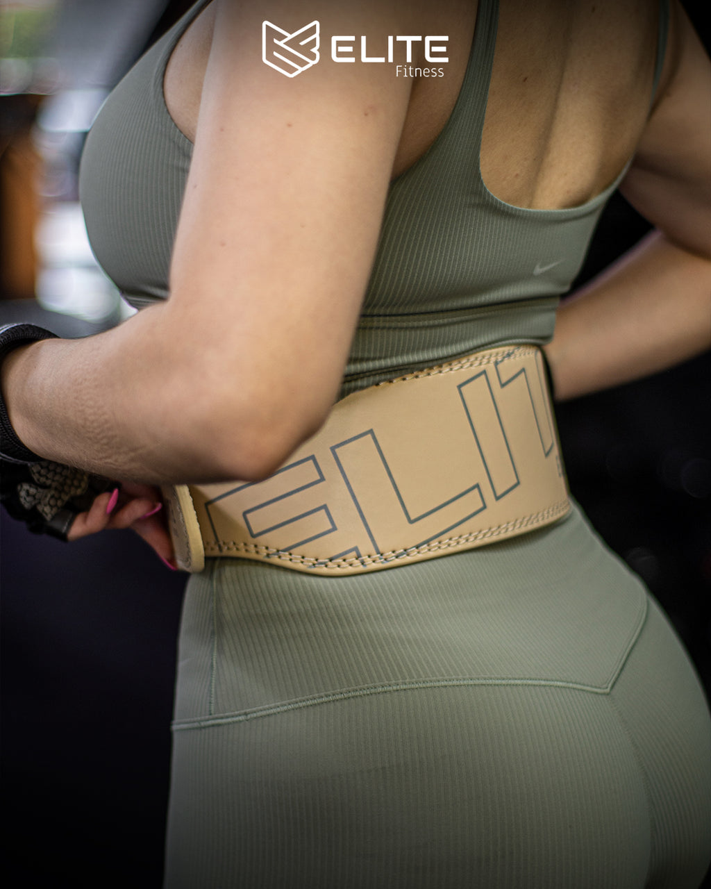 Cinturon de cuero Arena