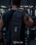 Kit Gym Elite Fitness: Cinturón de cuero + Vendas de Rodilla + Straps Antideslizantes