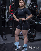 Grilletes de cuero azul ELITE