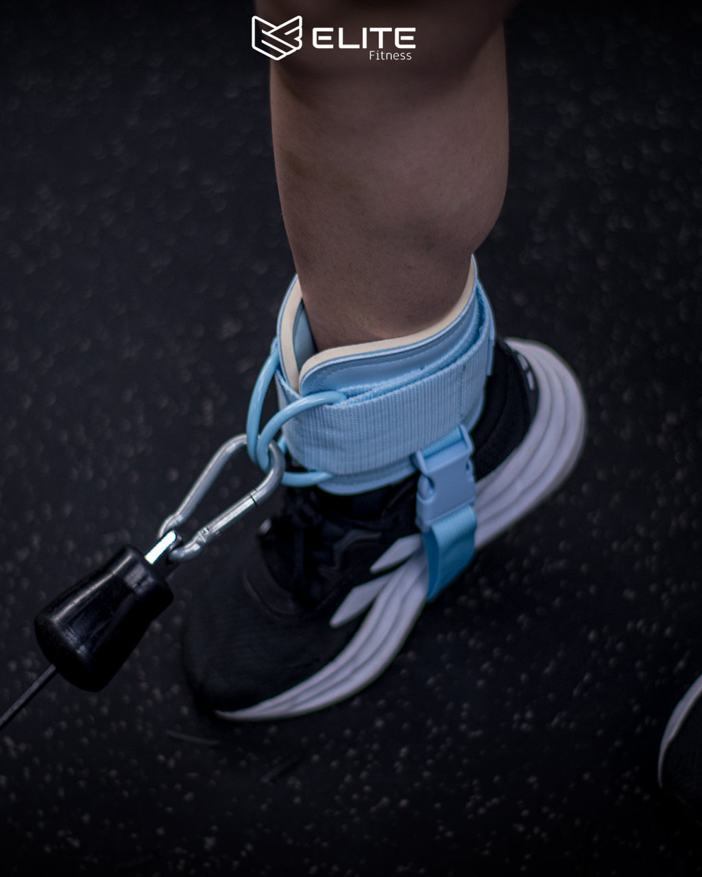 Grilletes de cuero azul ELITE