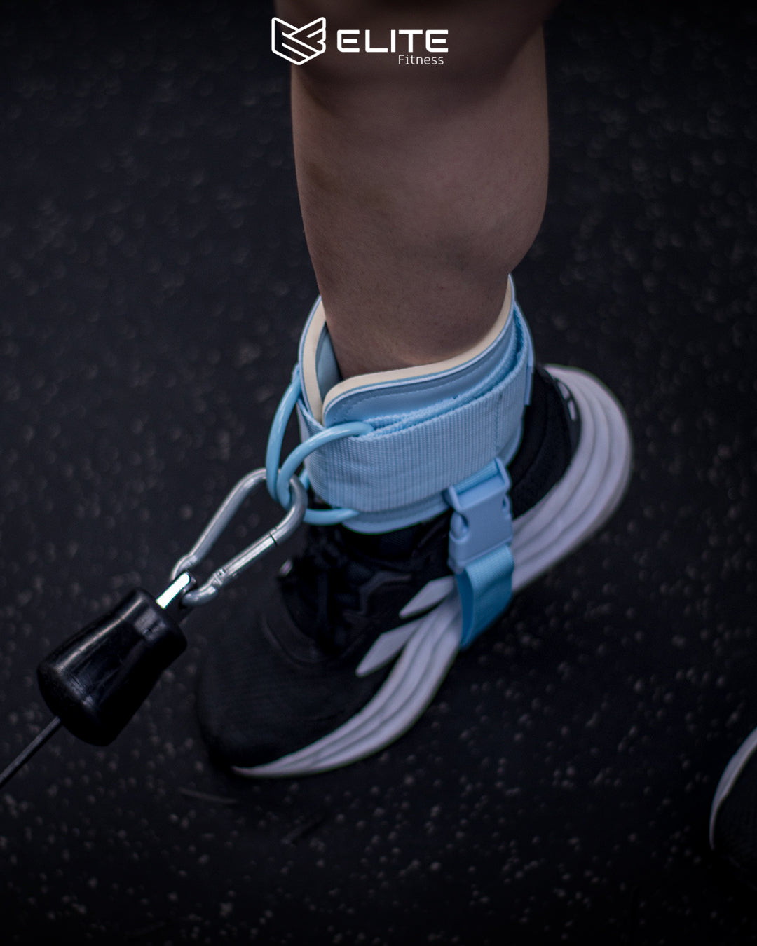 Grilletes de cuero azul ELITE