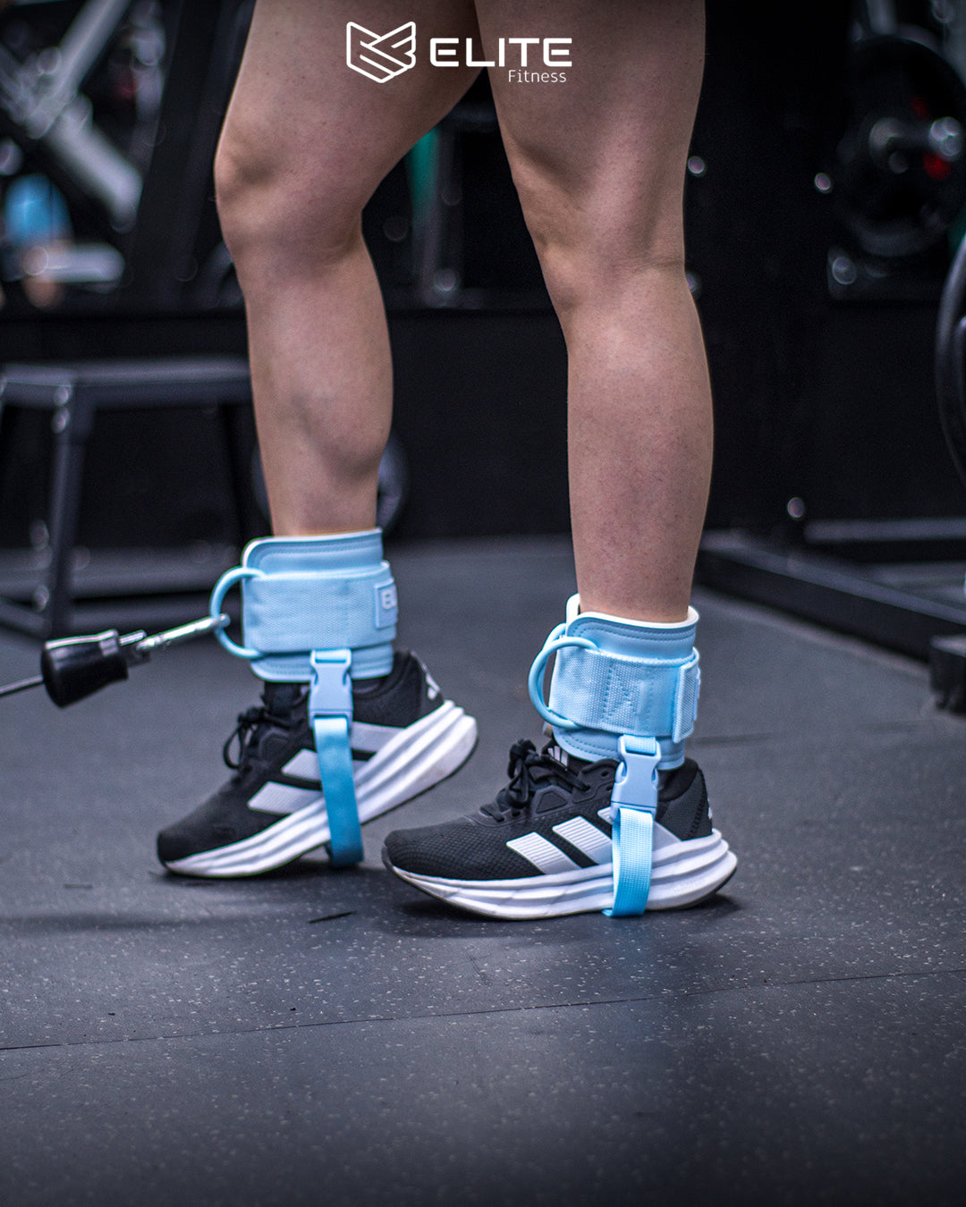 Grilletes de cuero azul ELITE