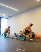 Aro de Yoga y Pilates con Correa para Estirar | Rueda de Yoga Verde