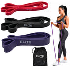 Paquete de 3 Ligas de Resistencia para Ejercicio y Gimnasio