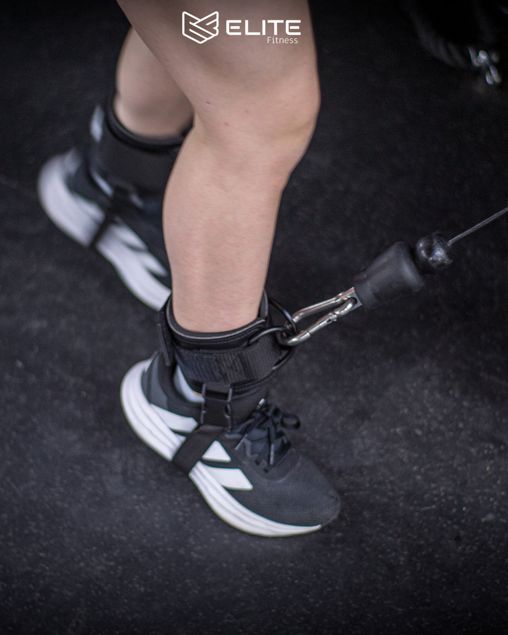 Grilletes de cuero negro ELITE