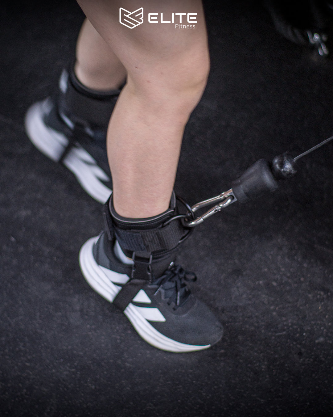 Grilletes de cuero negro ELITE