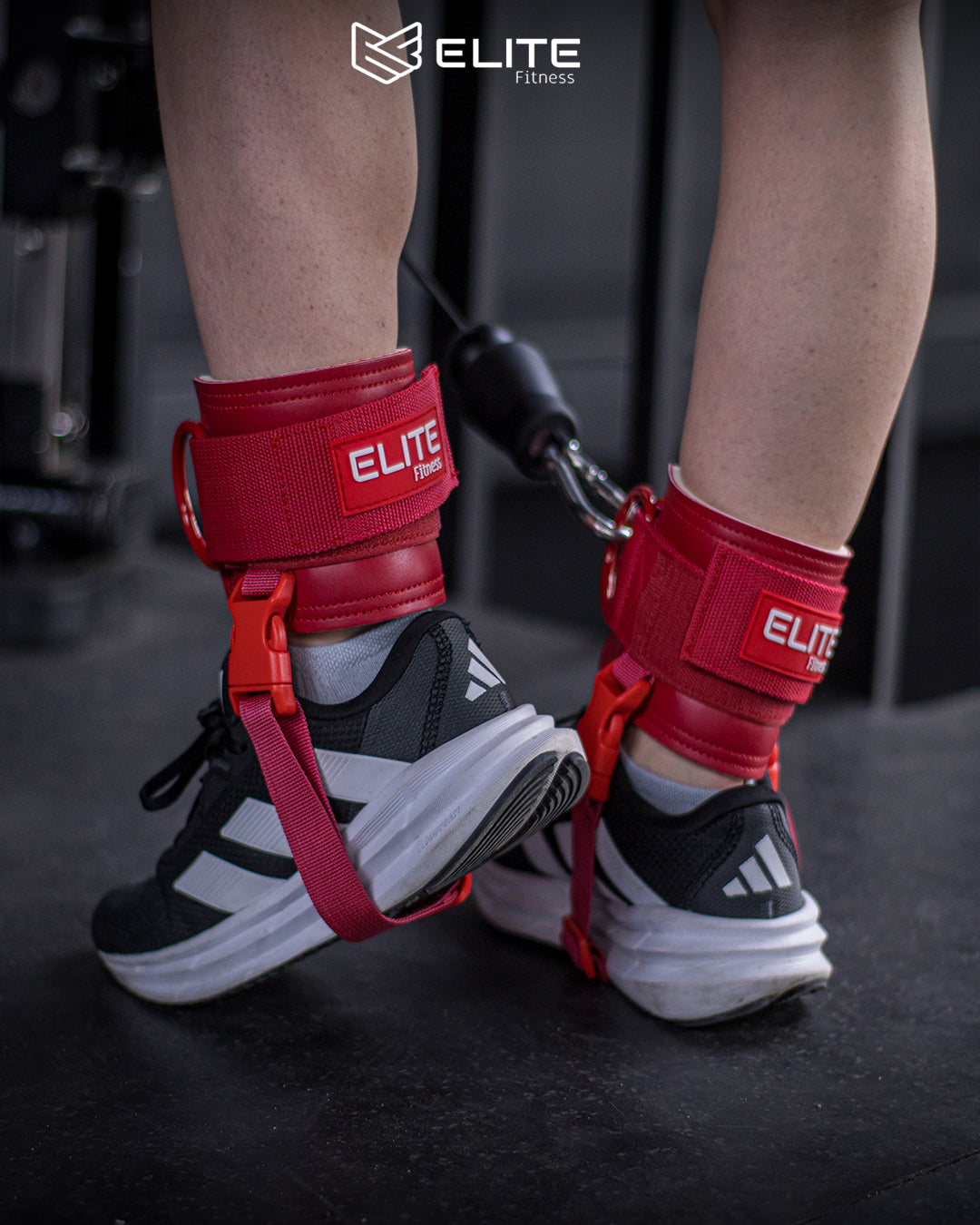 Grilletes de cuero rojo ELITE