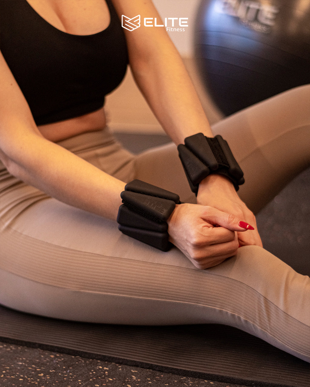Par de Polainas de 1 lb para Muñecas y Tobillos | Pilates, Yoga y Fitness