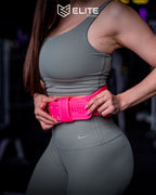 Cinturon de cuero Rosa neon