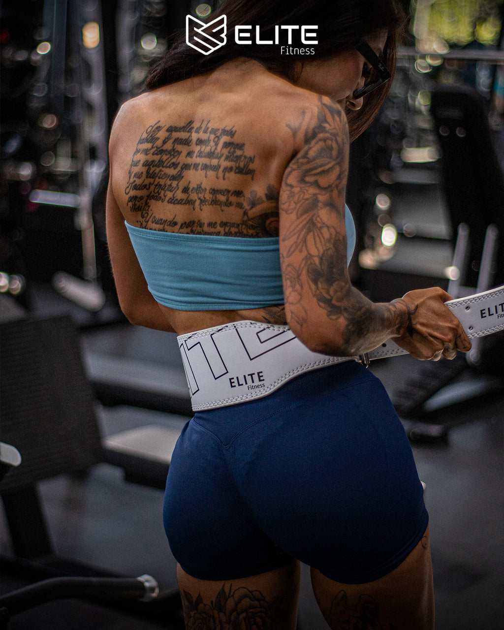 Cinturon de cuero Blanco