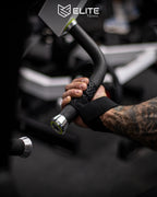 Kit Gym Elite Fitness: Cinturón de cuero + Vendas de Rodilla + Straps Antideslizantes