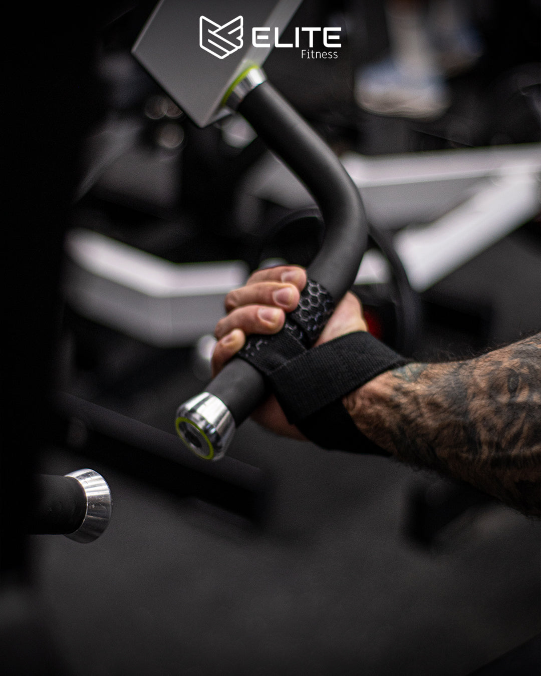 Kit Gym Elite Fitness: Cinturón de cuero + Vendas de Rodilla + Straps Antideslizantes