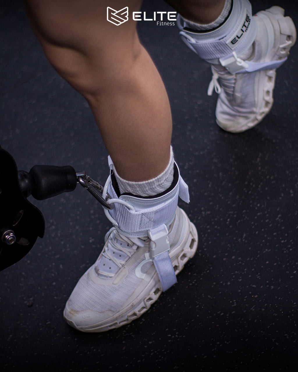 Grilletes de cuero blanco ELITE