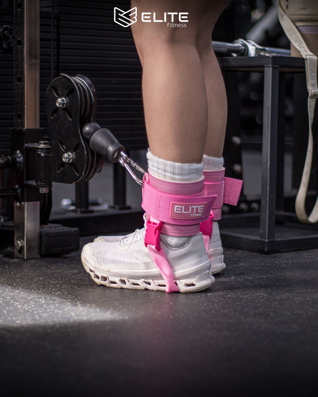 Grilletes de cuero rosa ELITE