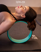 Aro de Yoga y Pilates con Correa para Estirar | Rueda de Yoga Verde