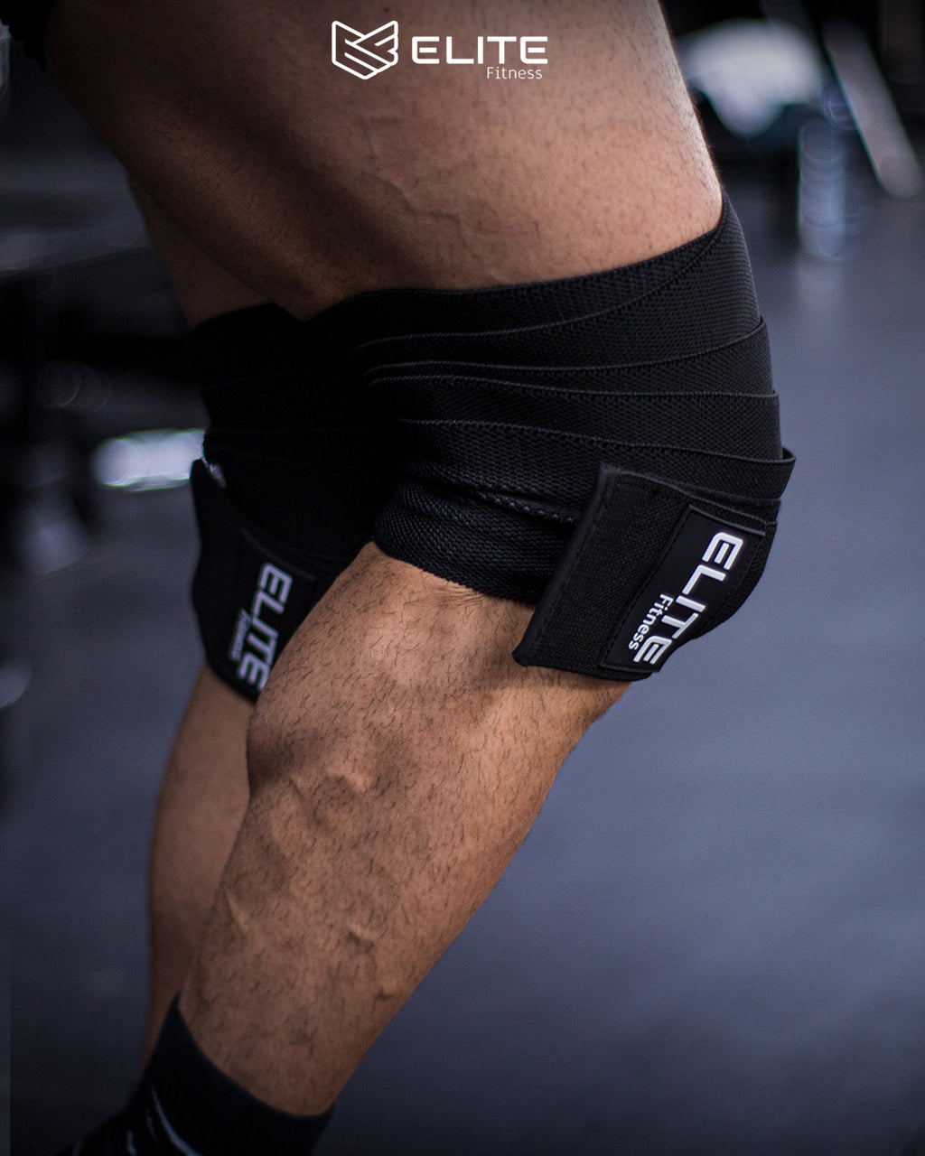 Kit Pro Elite Fitness Cinturon de Cuero + Vendas de Rodilla + Straps de Levantamiento