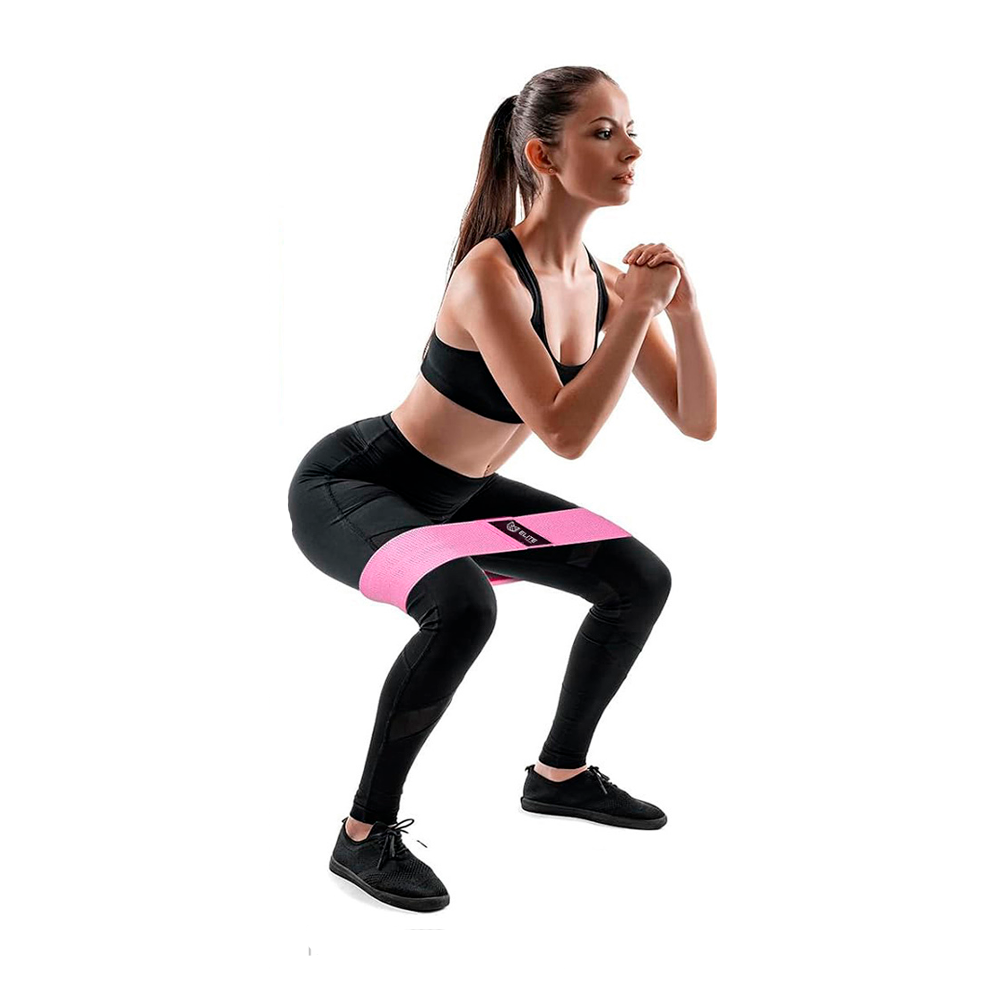 Kit Glúteos Elite Fitness: Bandas de Resistencia + Grilletes + Almohadilla Protectora
