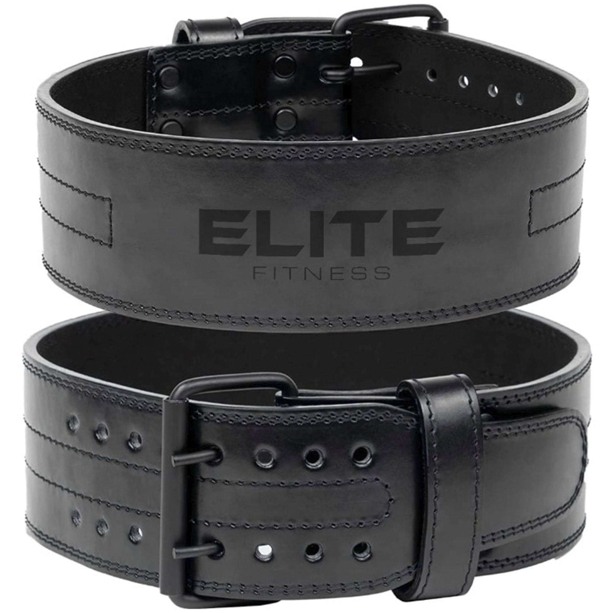 Cinturon de cuero doble costura para gimnasio