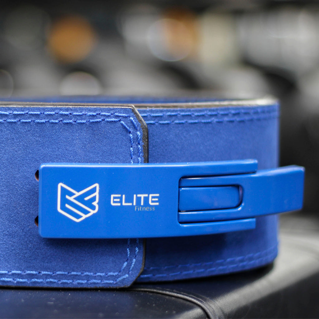 Cinturón de Cuero Azul con Palanca ELITE