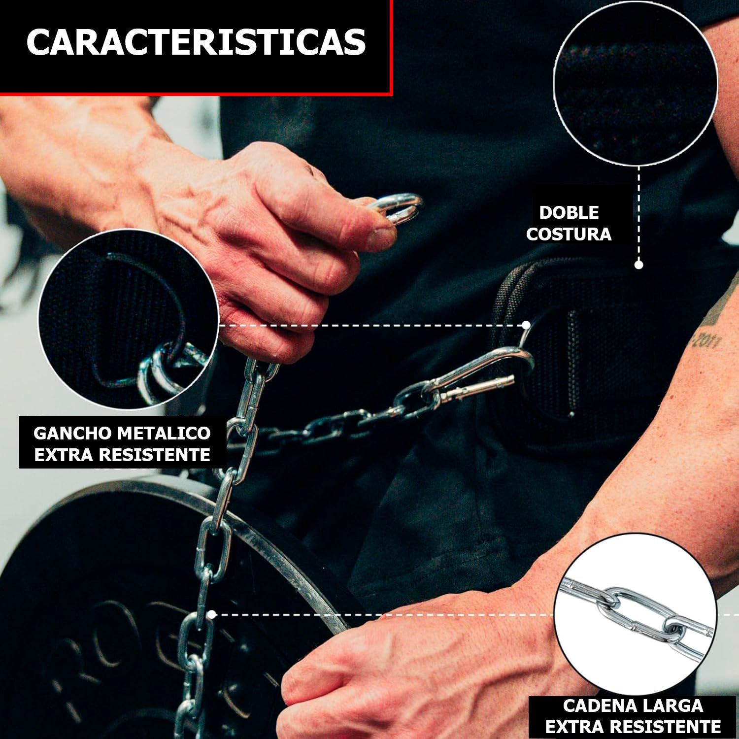 Cinturon de lastre con cadena