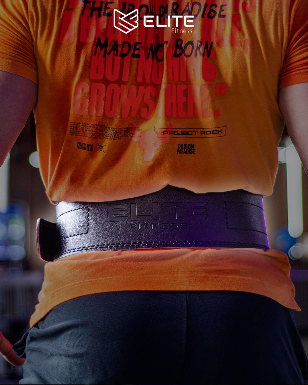 Cinturon de cuero doble costura para gimnasio