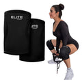 Rodilleras De Neopreno 7mm Compresion Para Gimnasio Gym Negro Sólido Mediana