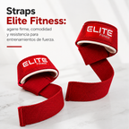 Straps para Gym Elite Fitness | Agarre para Levantamiento de Pesas y Peso Muerto