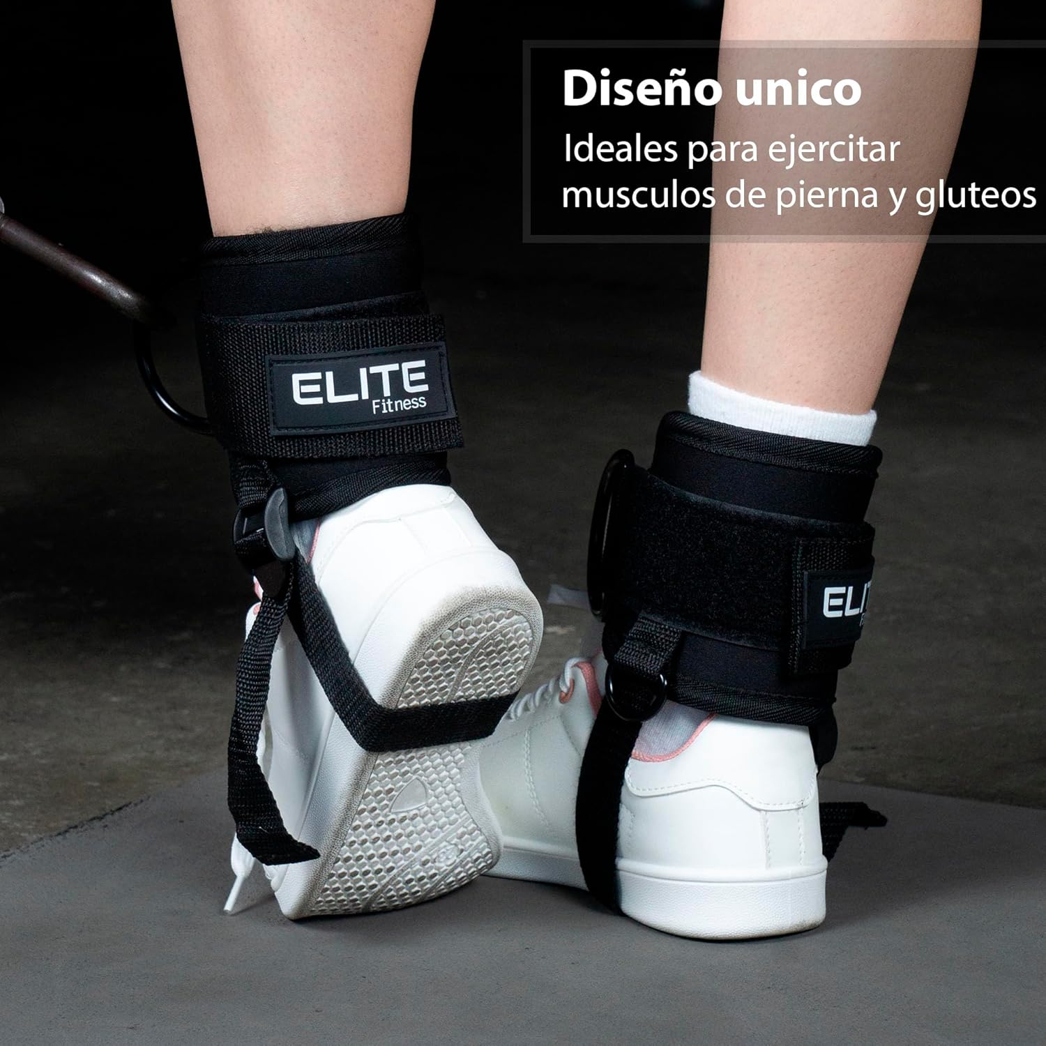 Grilletes premium con talonera Negros