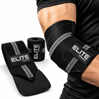 Vendas para codo gris, coderas de gimnasio