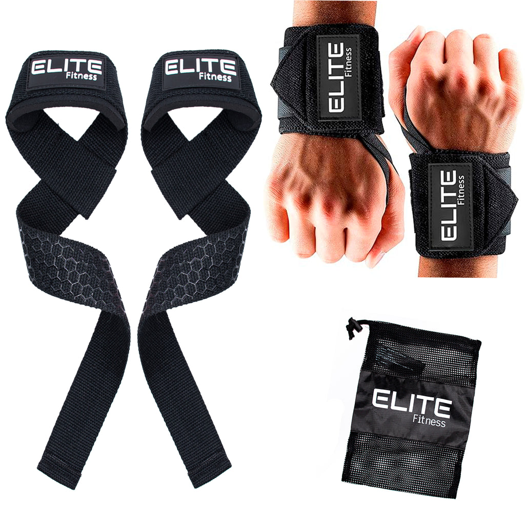 Kit Elite Straps + muñequeras  + Bolsa