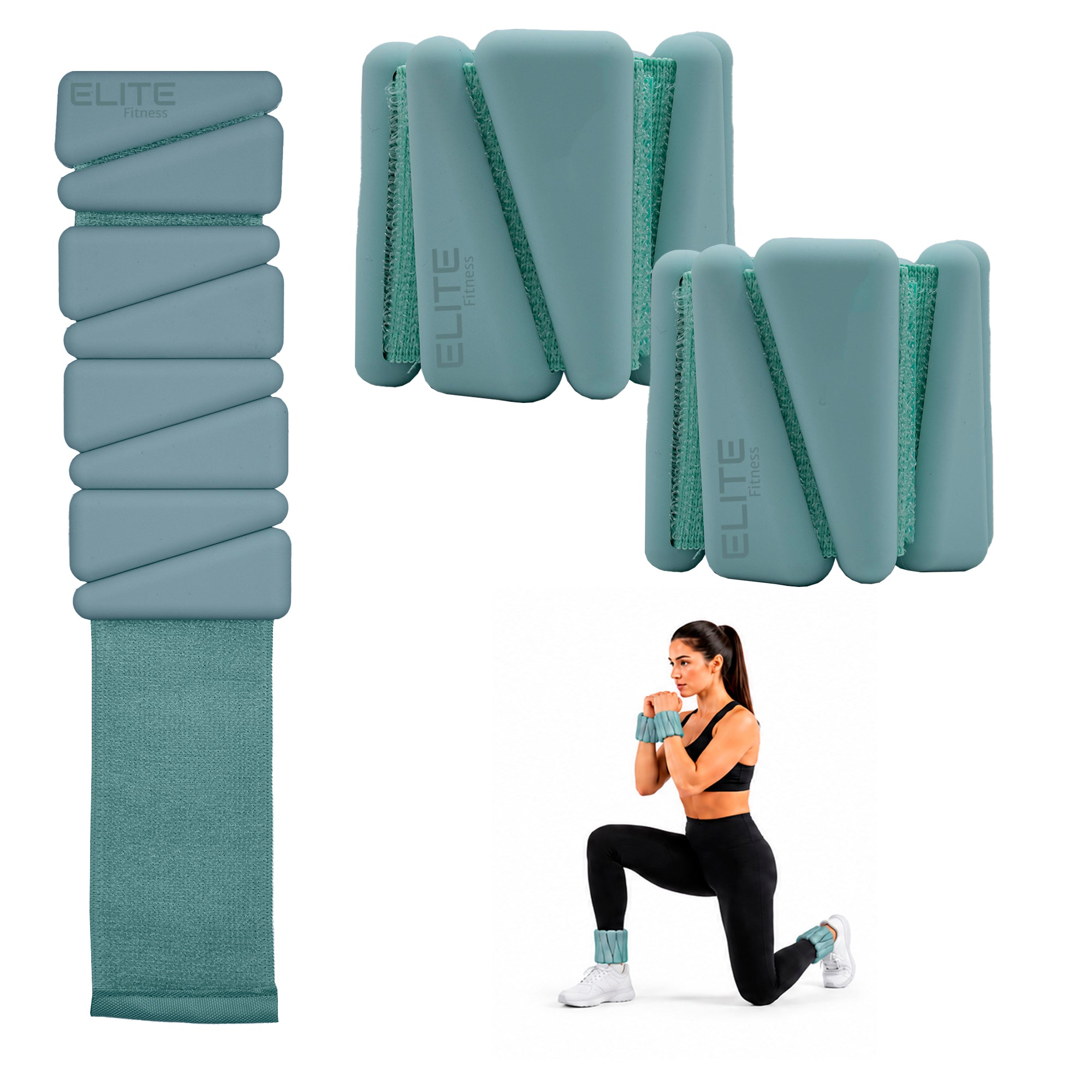 Par de Polainas de 1 lb para Muñecas y Tobillos | Pilates, Yoga y Fitness