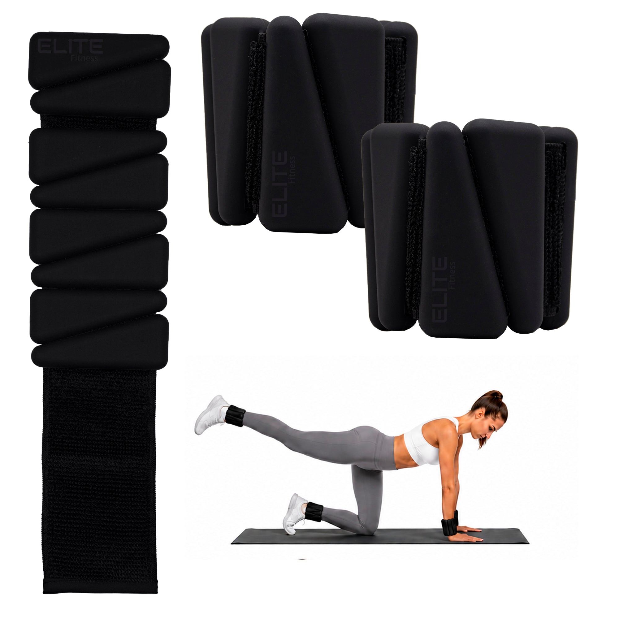 Par de Polainas de 1 lb para Muñecas y Tobillos | Pilates, Yoga y Fitness