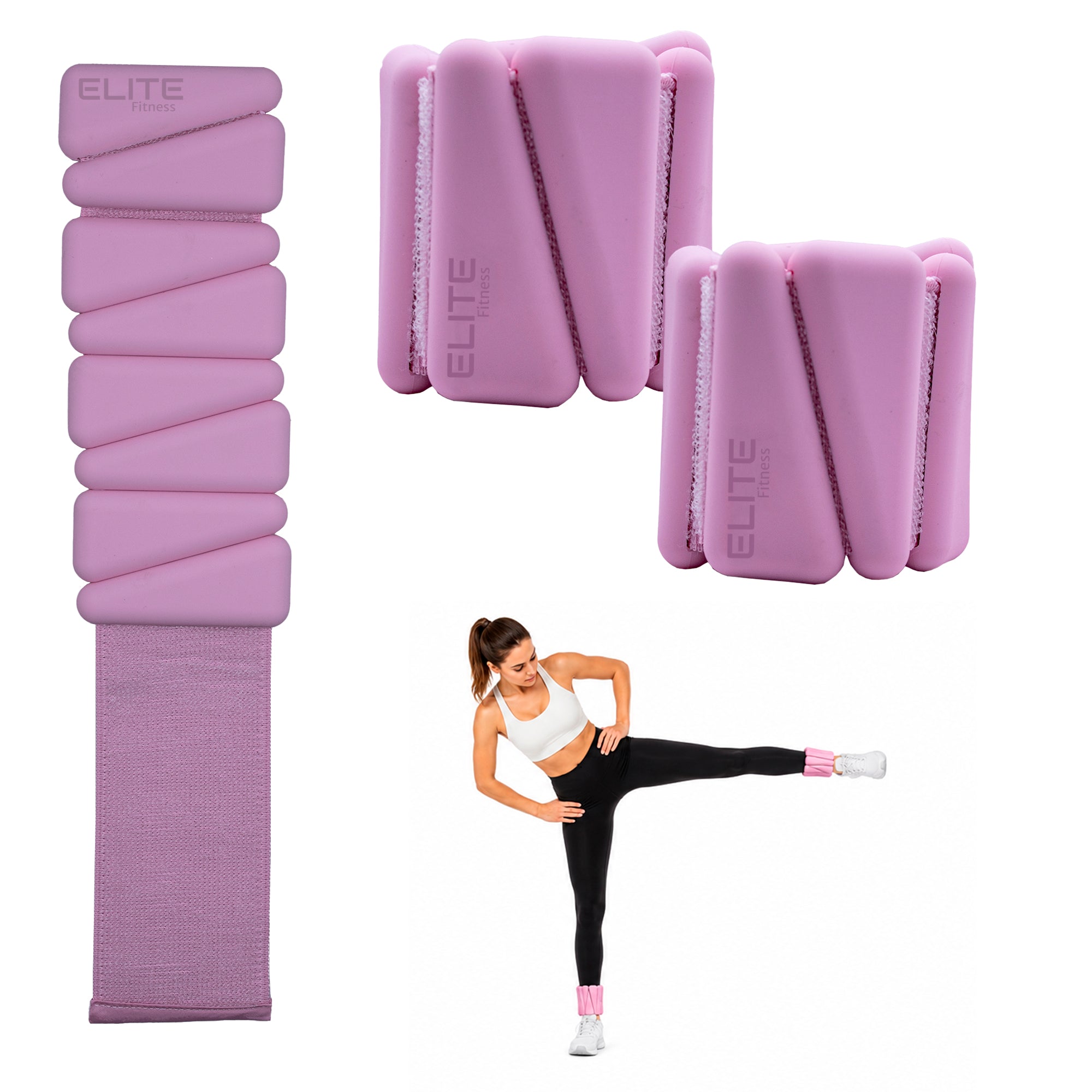 Par de Polainas de 1 lb para Muñecas y Tobillos | Pilates, Yoga y Fitness