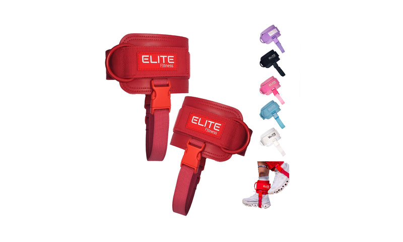 Grilletes de cuero rojo ELITE