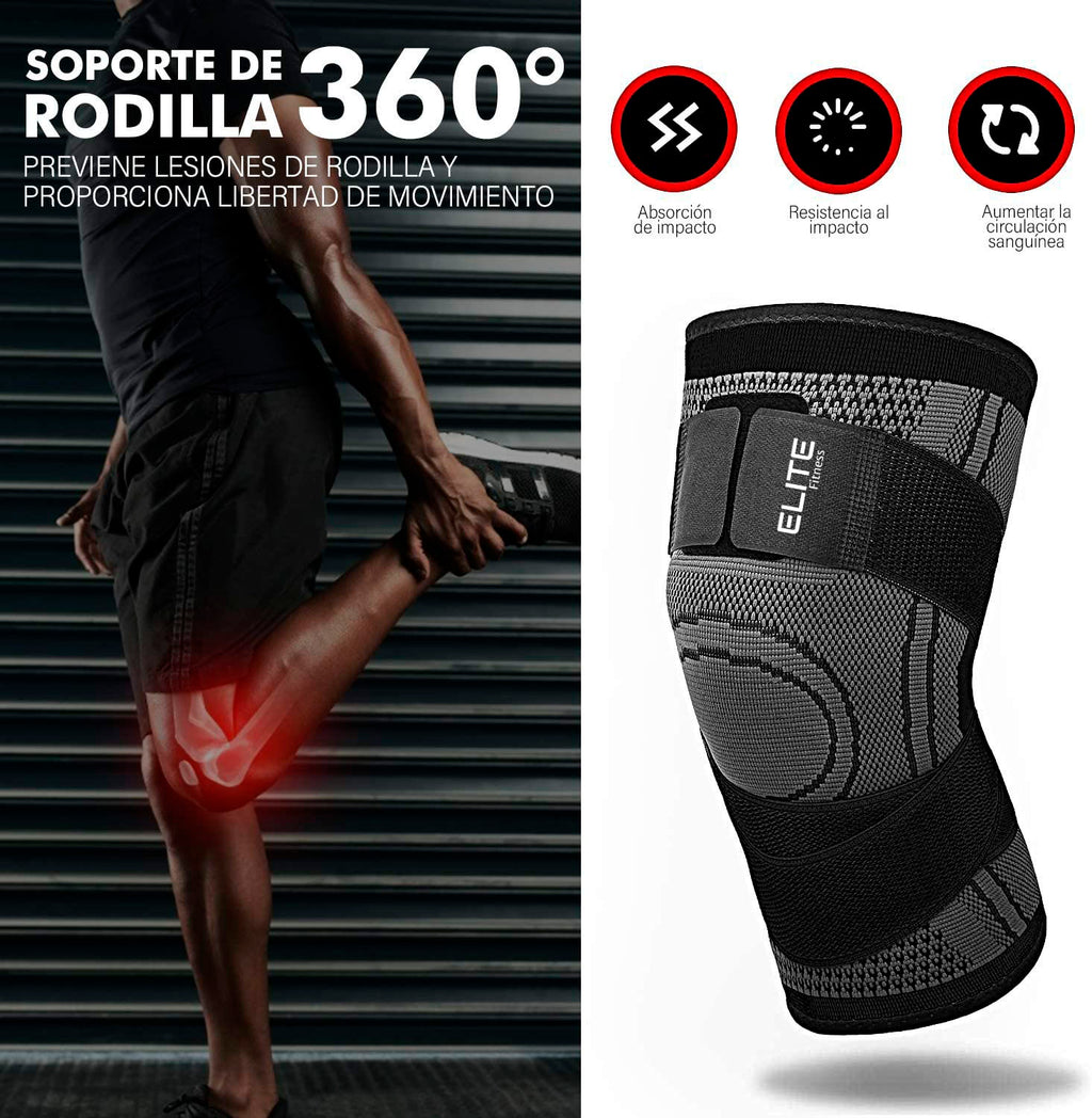 Rodilleras de soporte con vendas ajustables