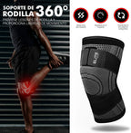 Rodilleras de soporte con vendas ajustables