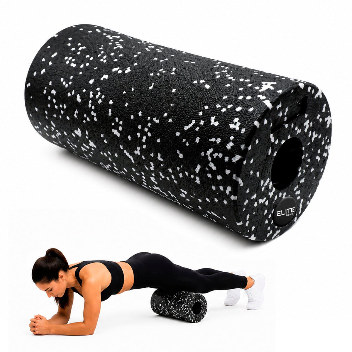 Rodillo de Yoga Foam Roller para Masaje Muscular, Pilates y Recuperación Fitness