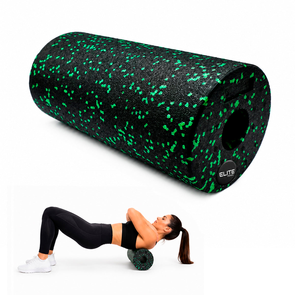 Rodillo de Yoga Foam Roller para Masaje Muscular, Pilates y Recuperación Fitness