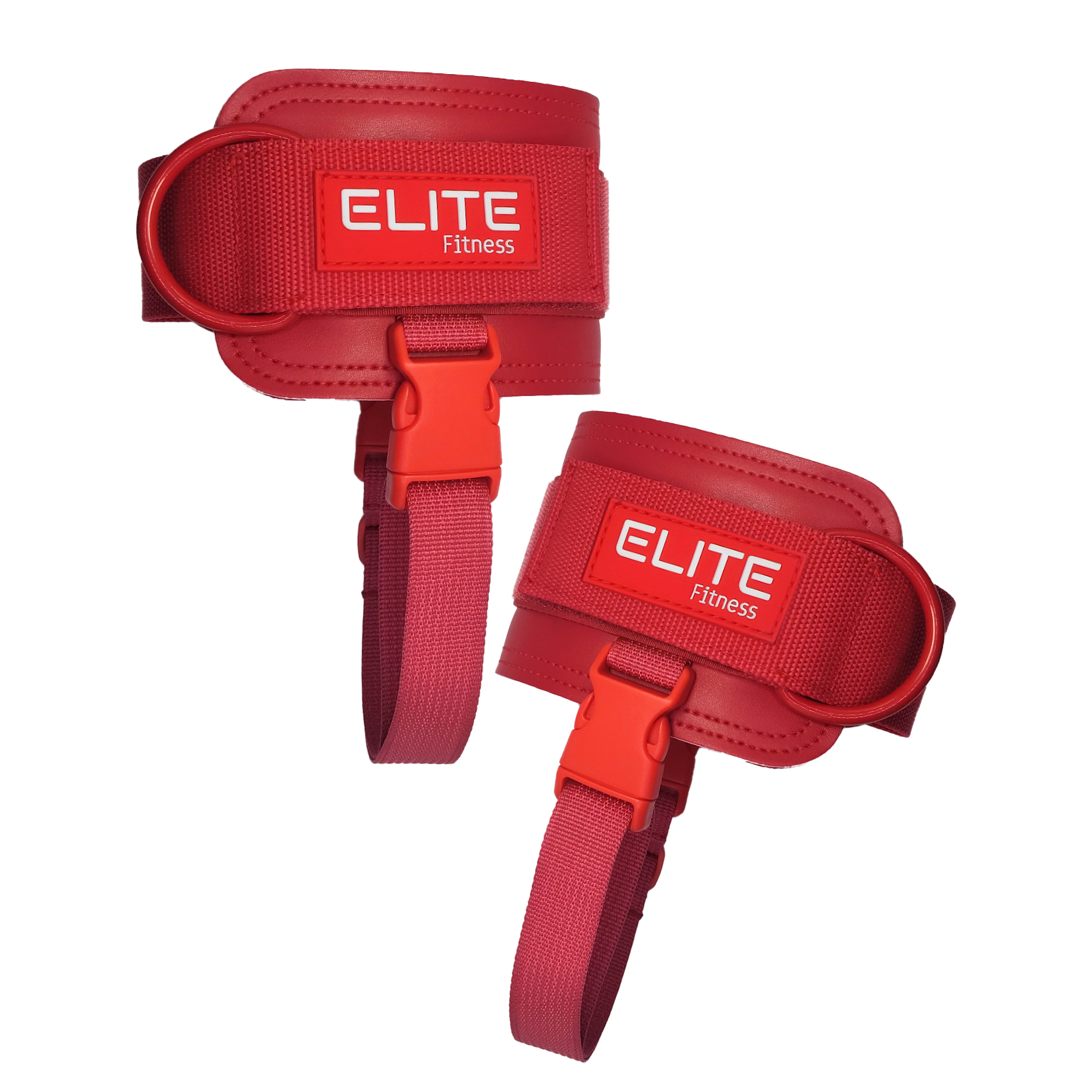 Grilletes de cuero rojo ELITE