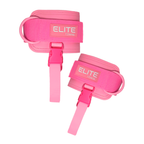 Grilletes de cuero rosa ELITE