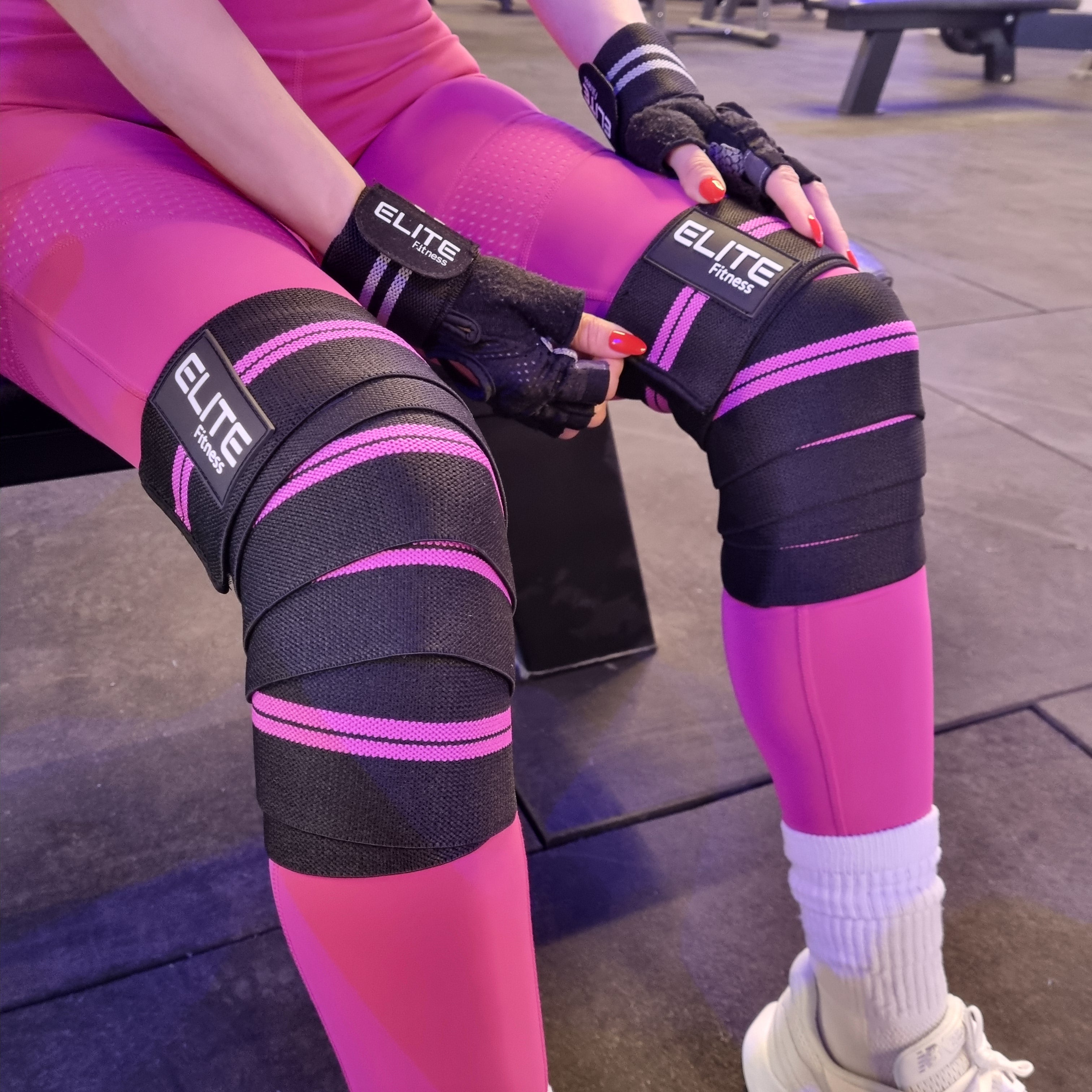 Vendas para rodilla ROSA