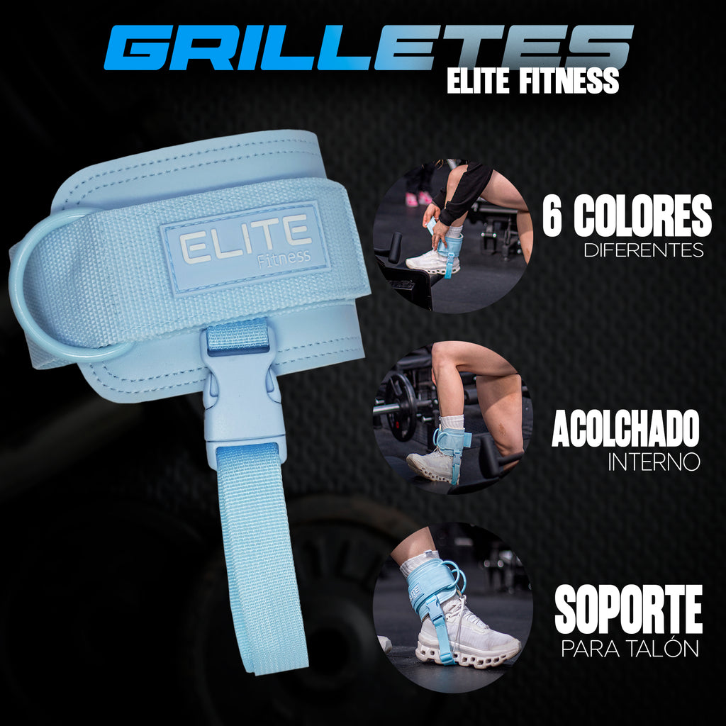 Grilletes de cuero azul ELITE