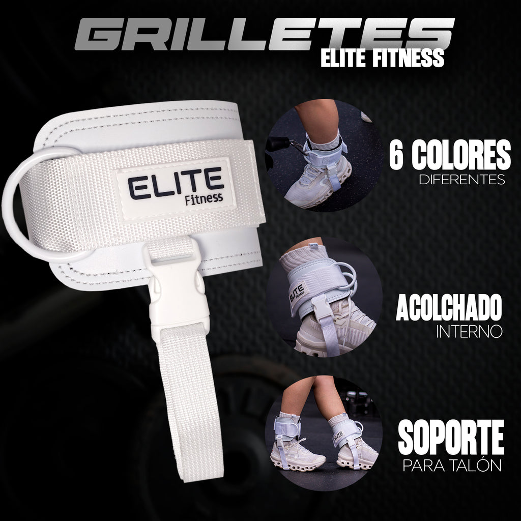 Grilletes de cuero blanco ELITE