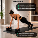 Par De Blocks De Yoga Bloques Con Correa Para Pilates