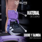 Grilletes de cuero lavanda ELITE