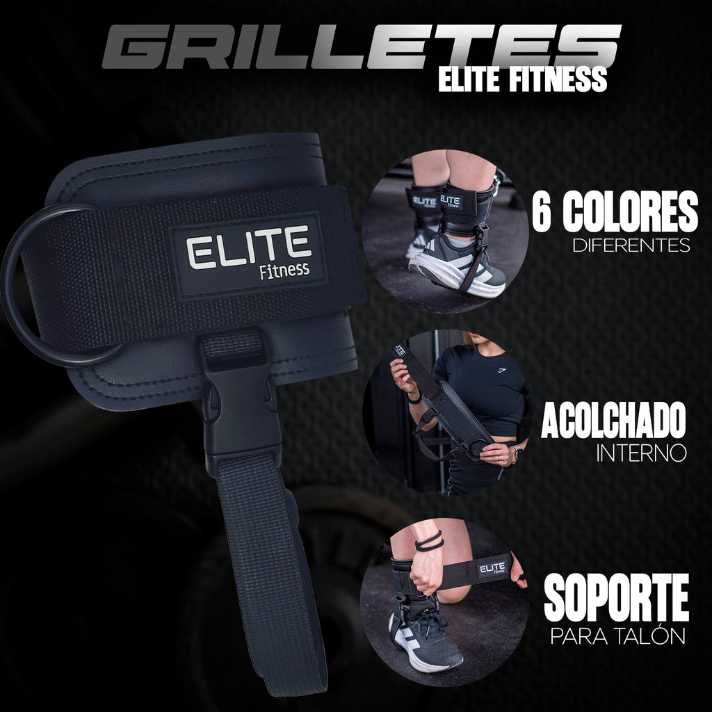 Grilletes de cuero negro ELITE