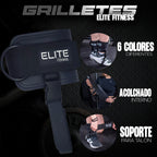Grilletes de cuero negro ELITE