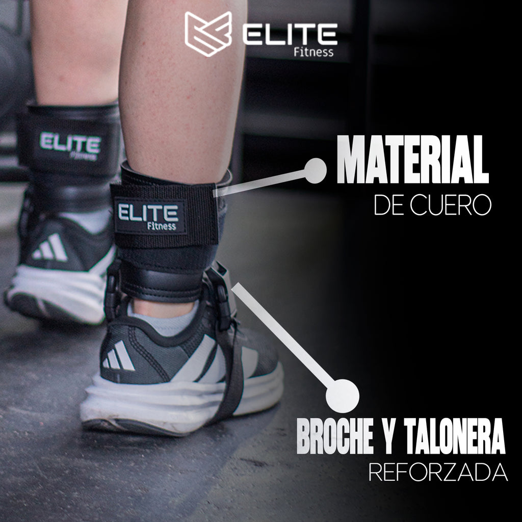 Grilletes de cuero negro ELITE