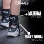 Grilletes de cuero negro ELITE