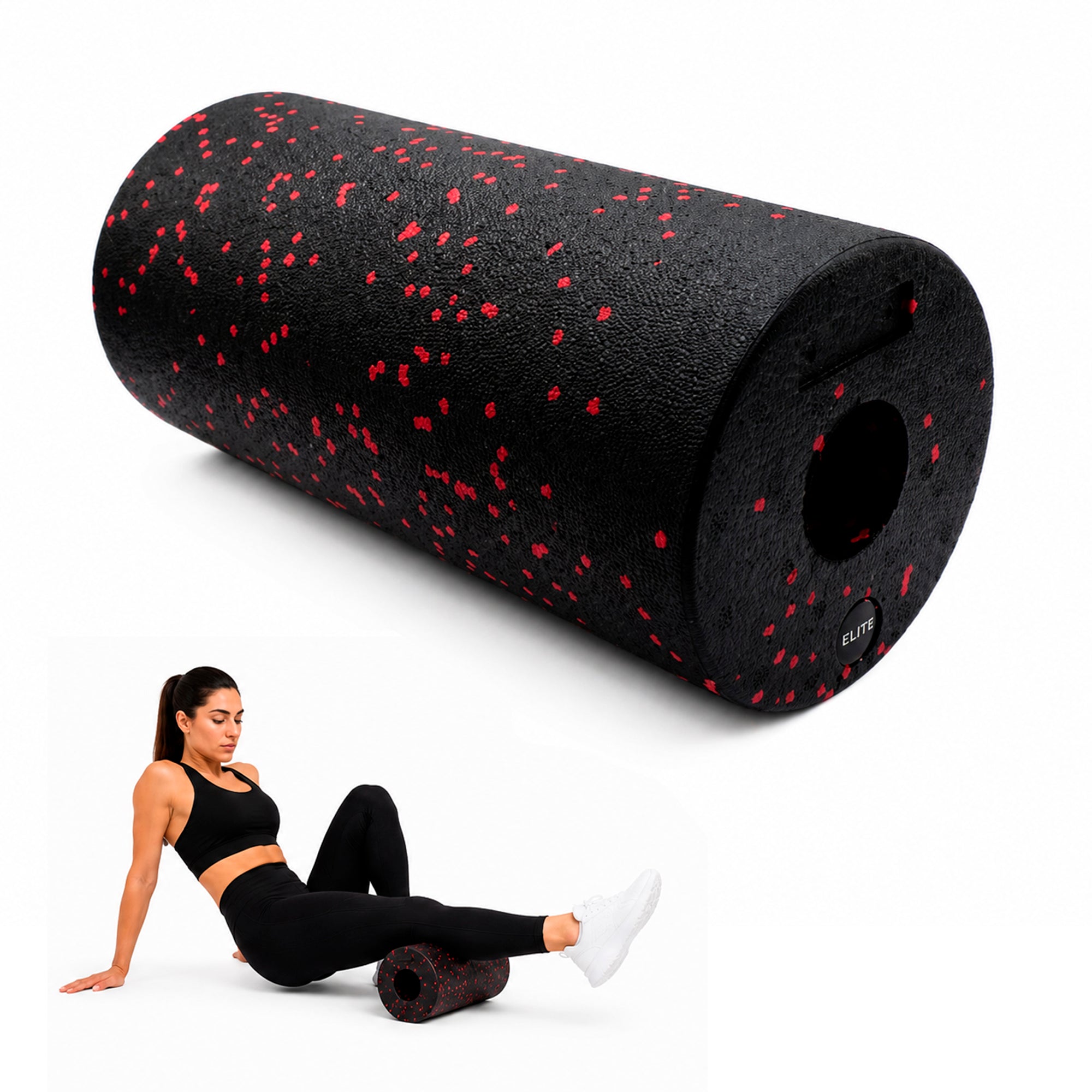 Rodillo de Yoga Foam Roller para Masaje Muscular, Pilates y Recuperación Fitness